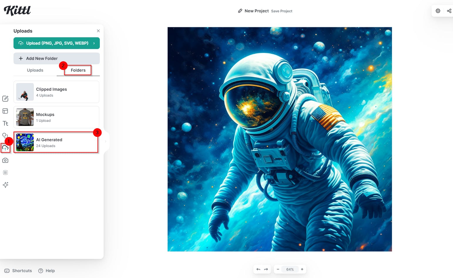Kittl editor help saving projects