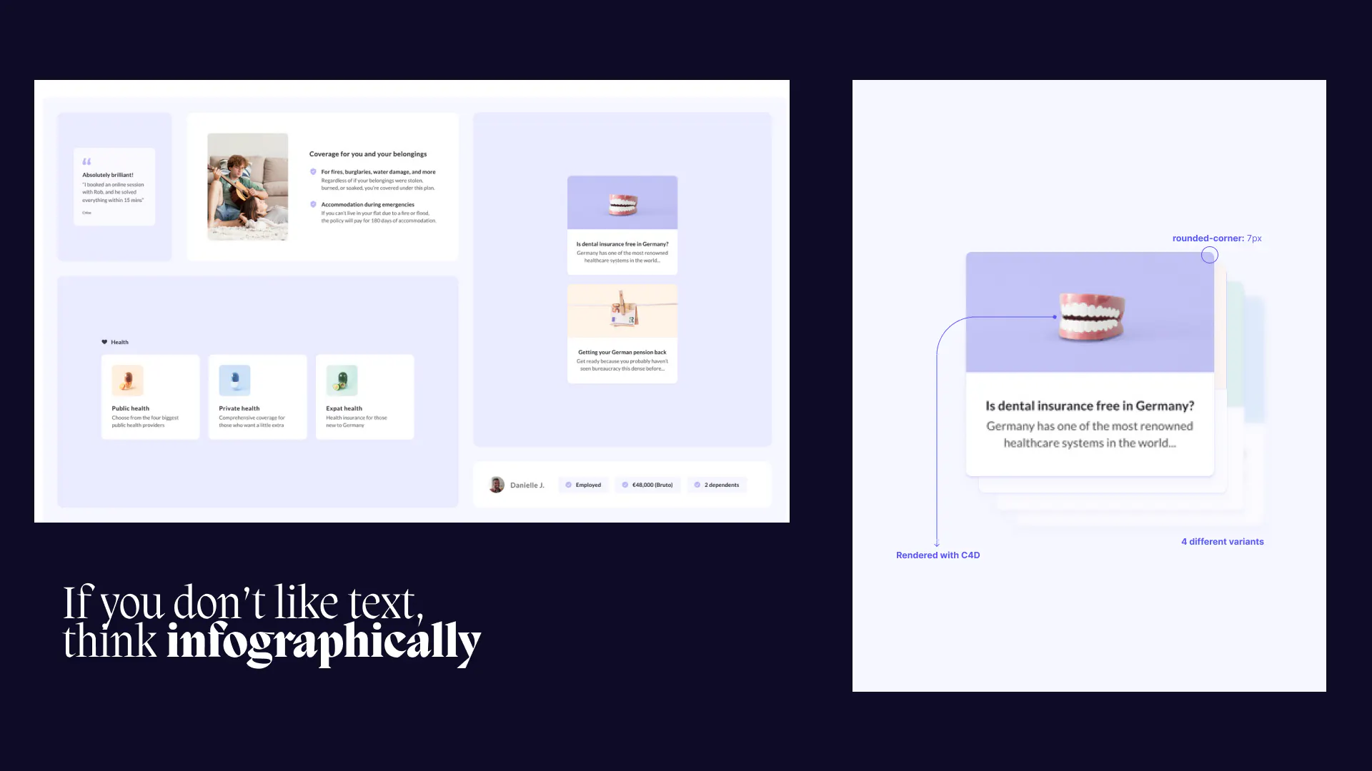 Balance between innovative and informative