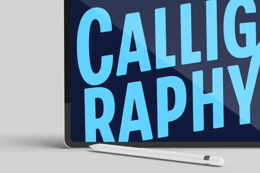 A beginner’s guide to a digital calligraphy alphabet (A to Z) for aspiring graphic designers - thumbnail by Kittl