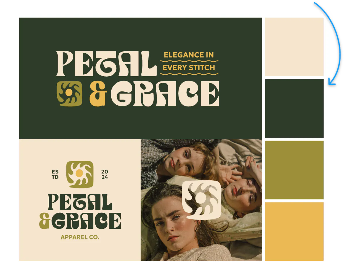 Different color palettes could turn into the best color combinations - Kittl