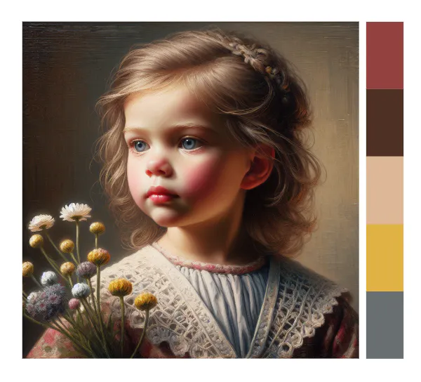 Color palette from portrait