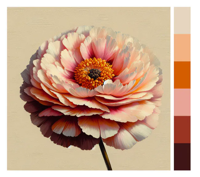 Color palette from AI image