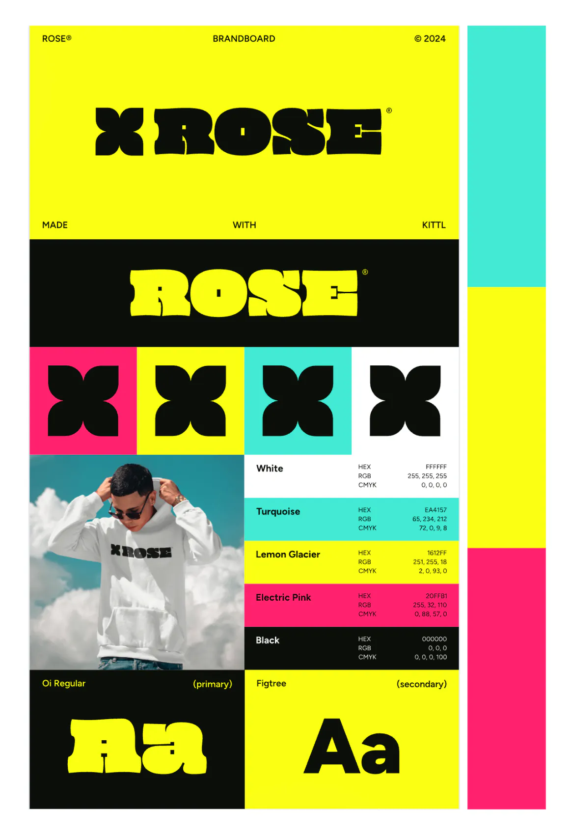 Triadic color palette example 