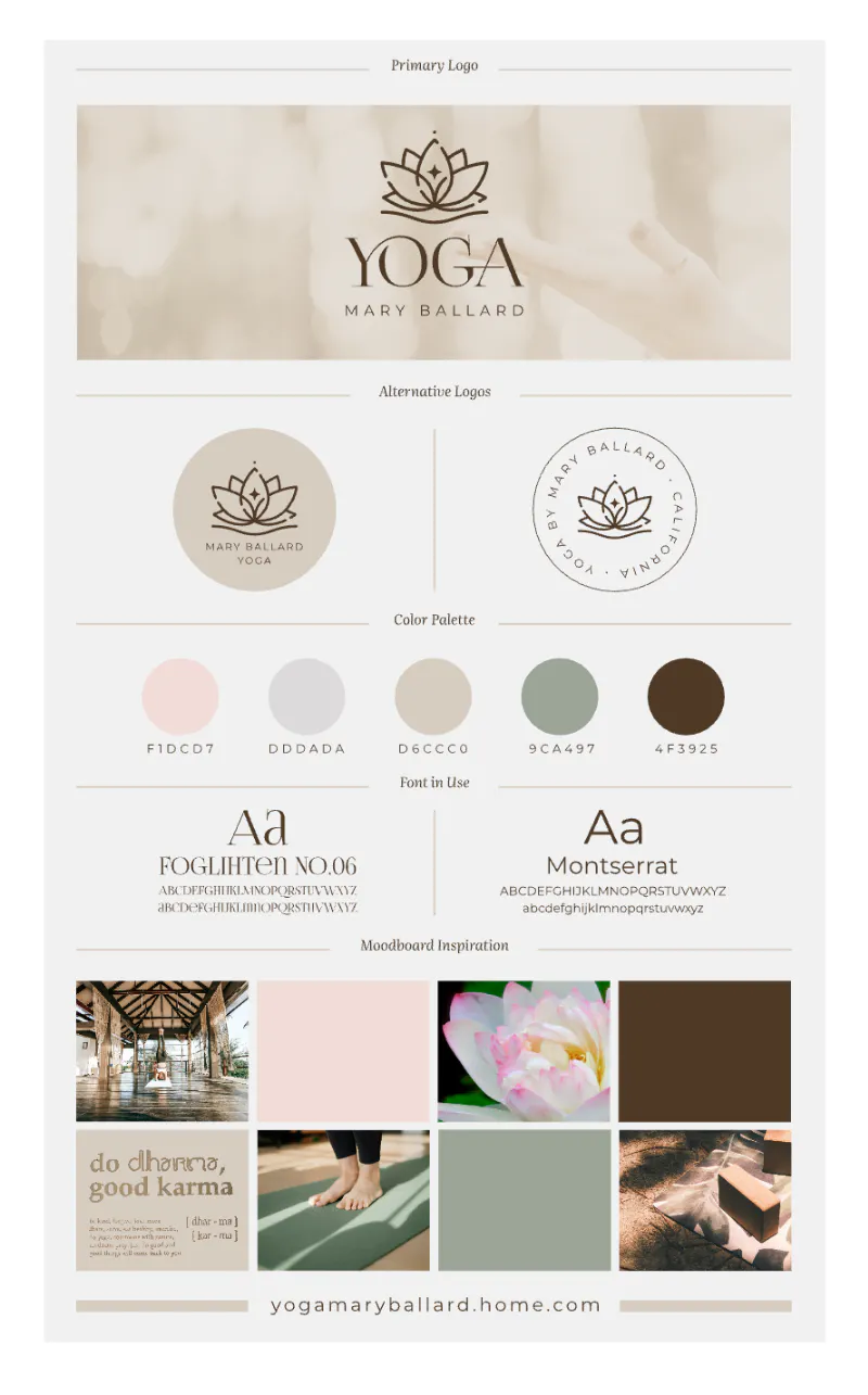 Good brand color palette example