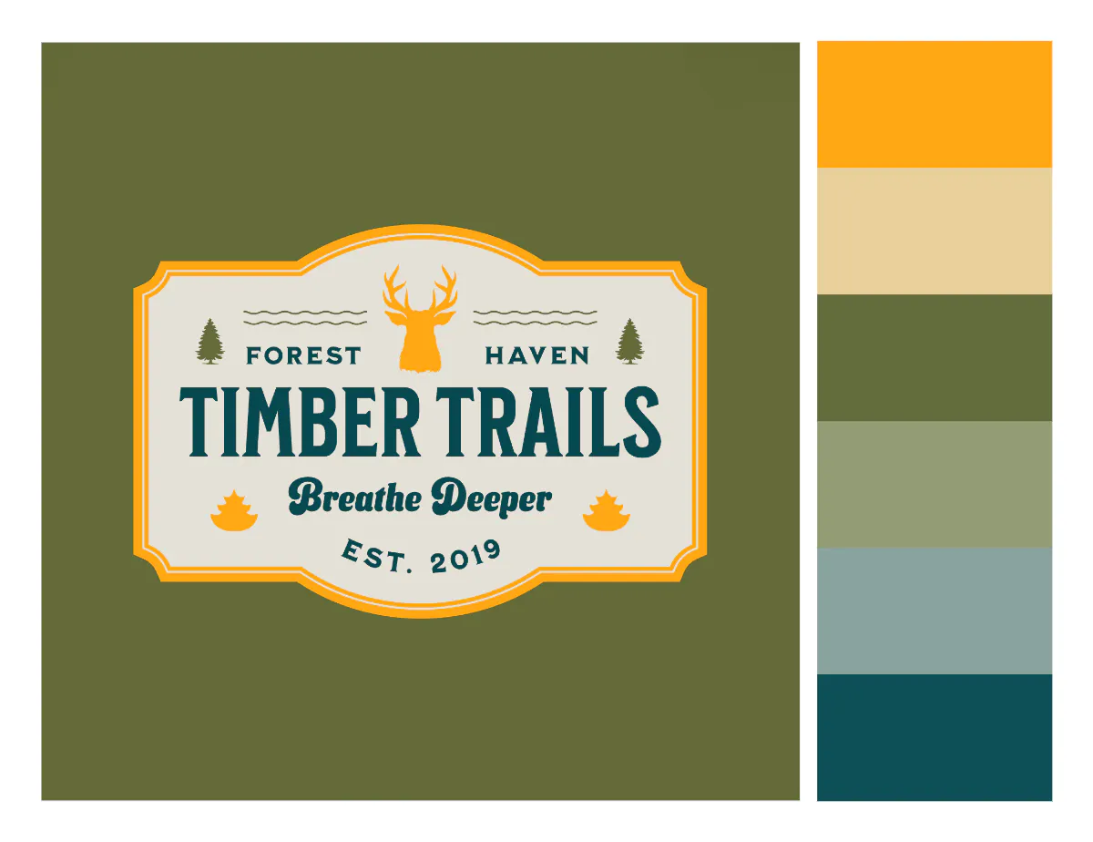 Warm and cool color palette