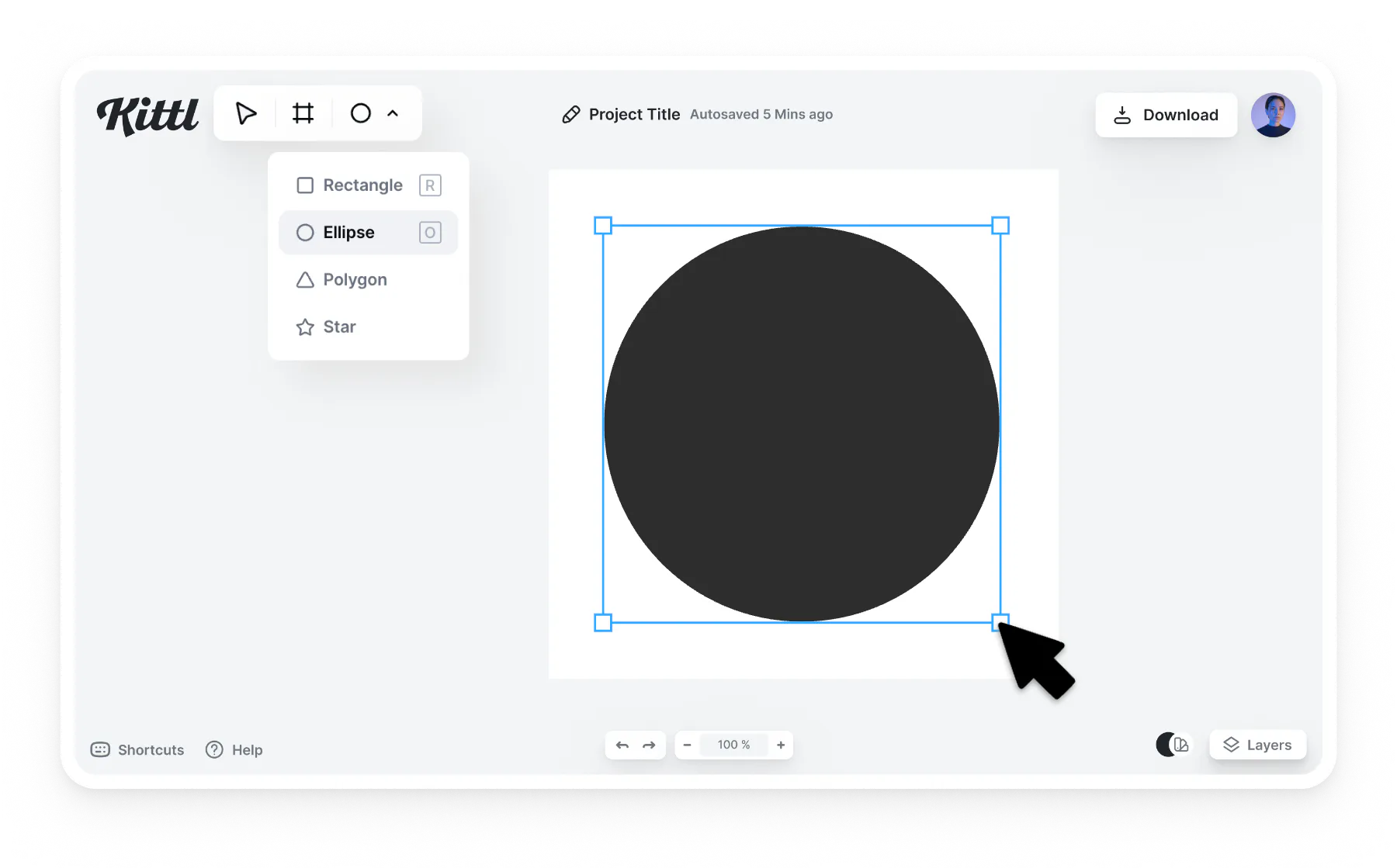 Shape builder in Kittl