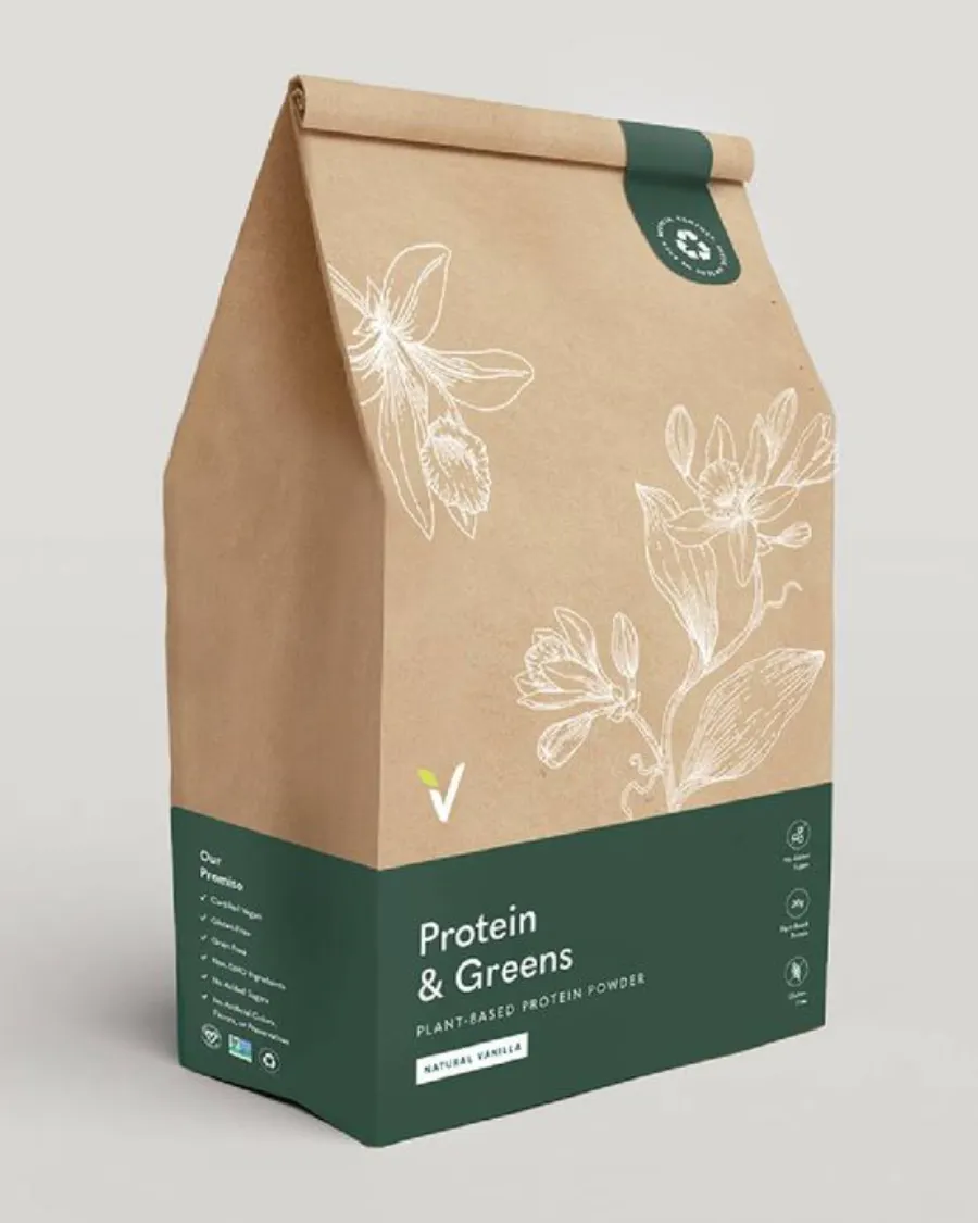 Rugged graphic design trend on coffee bag