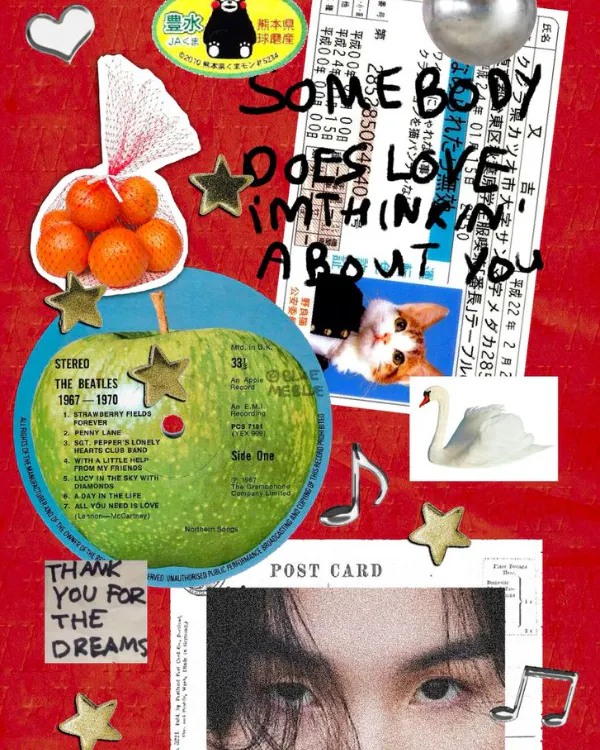 scrapbook graphic design trend example