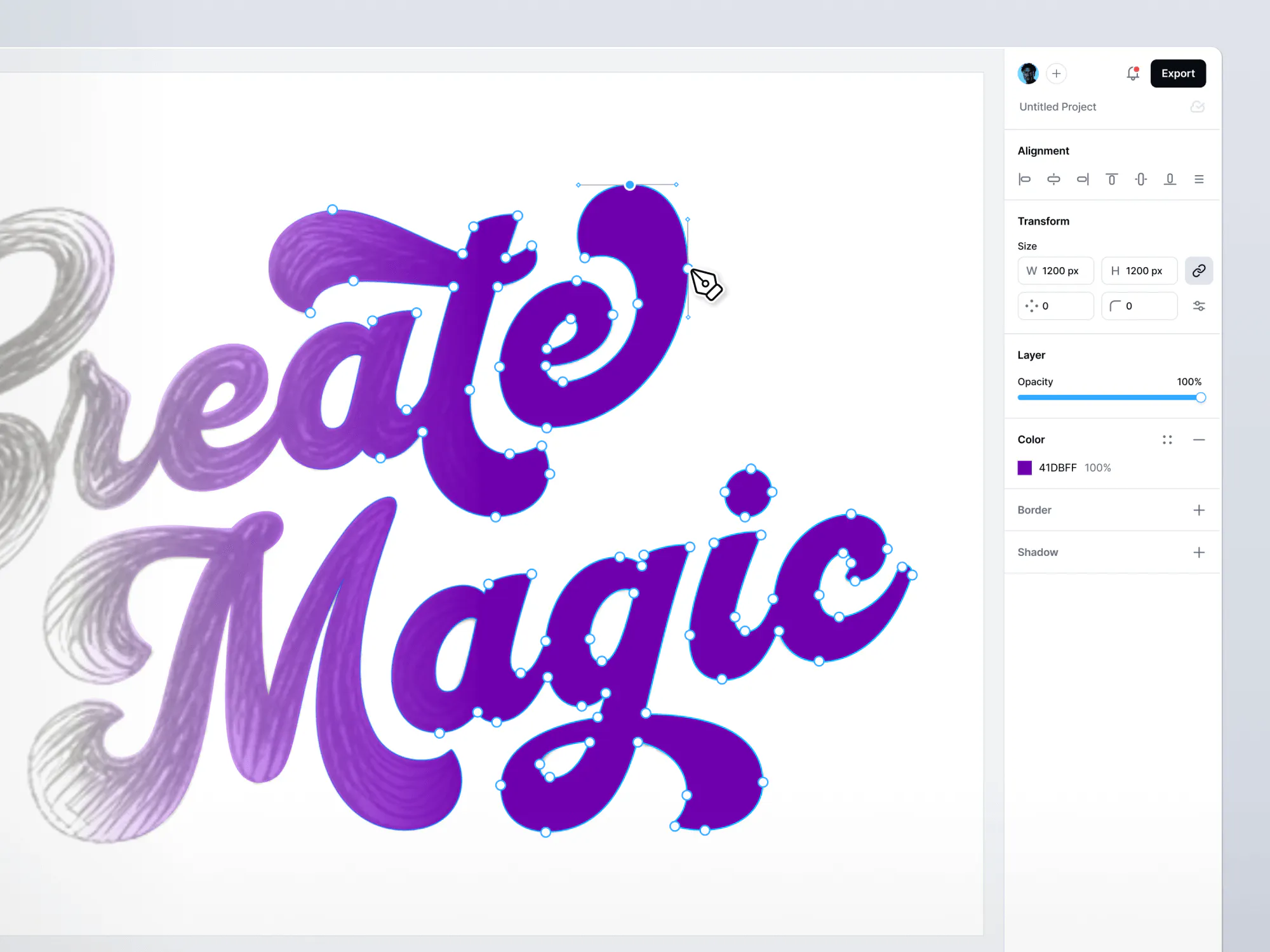 Vector Editing – Pen Tool