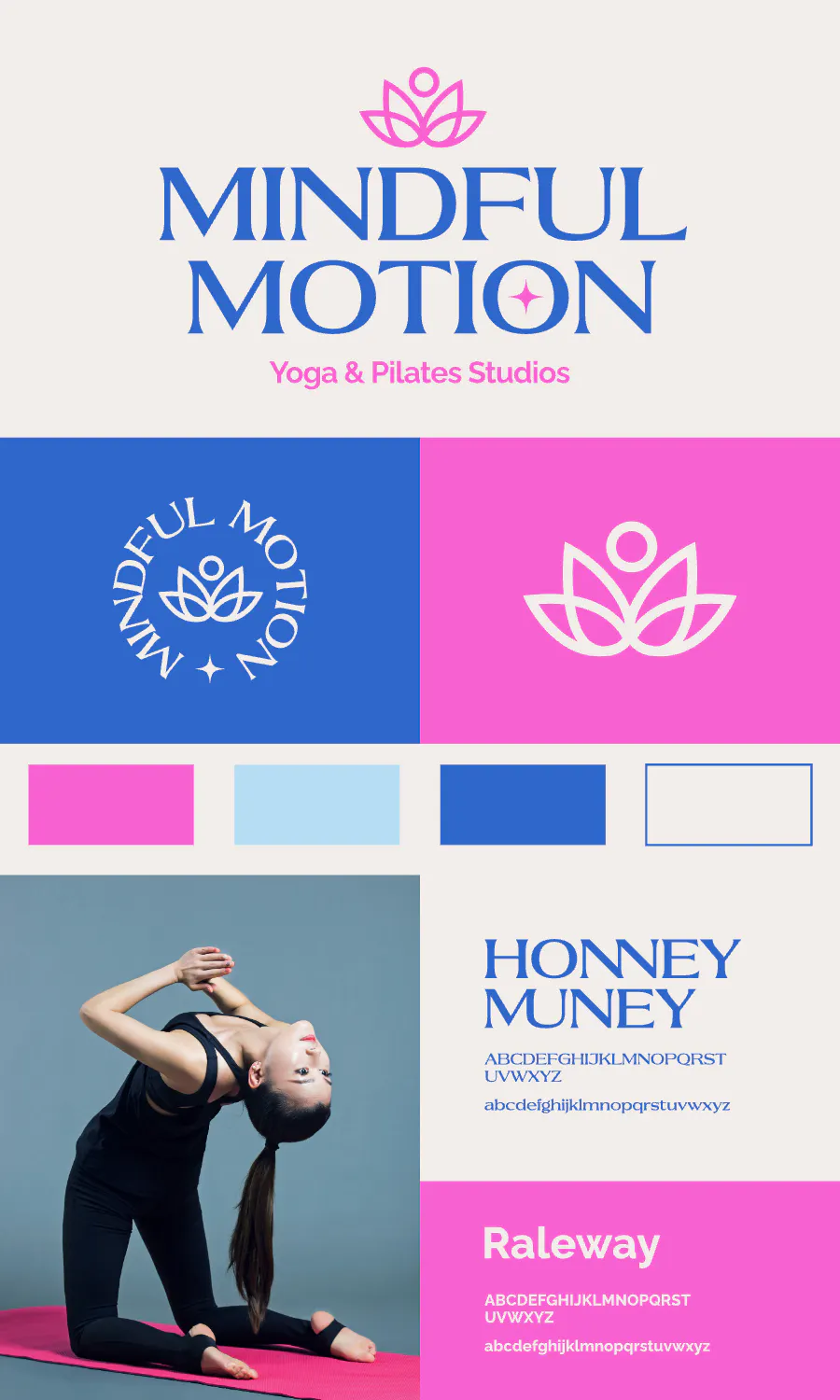 Yoga & Pilates Wellness Brand Brand Board