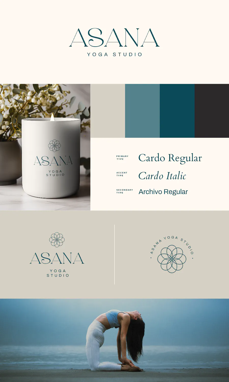 Yoga Studio Wellness Brand Board