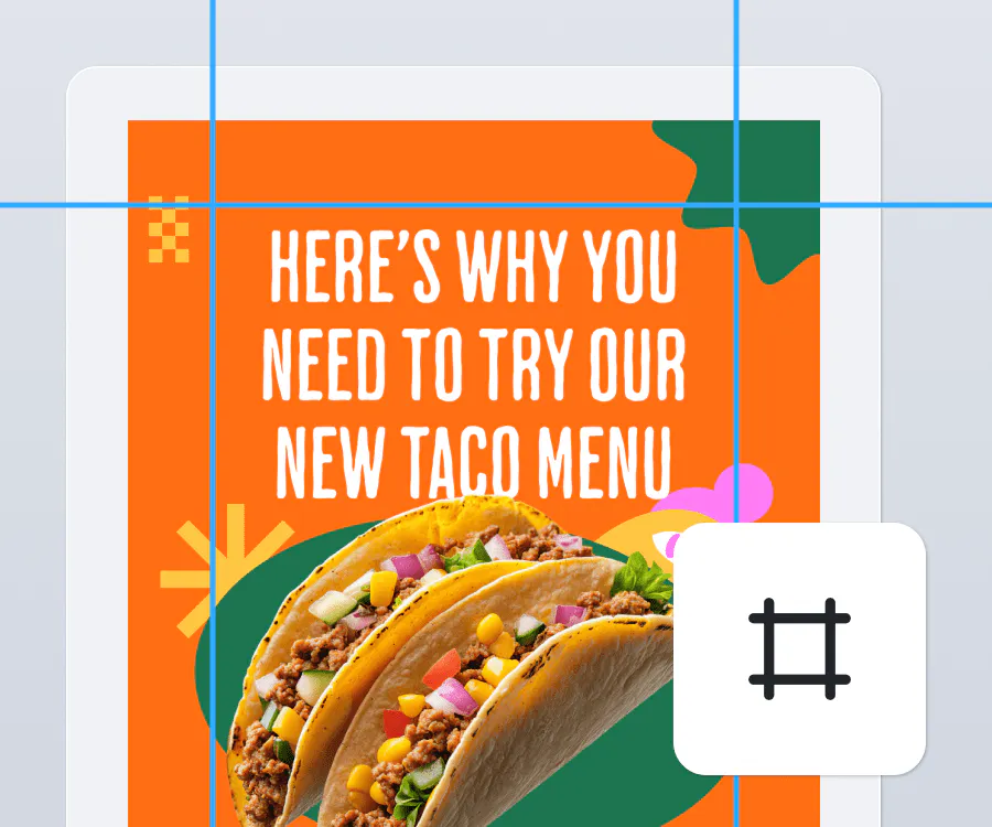 How to design Instagram Reel covers and story templates step 4: Pay attention to design within the safe-zone so your instagram reel covers and story templates do not get cropped - Kittl