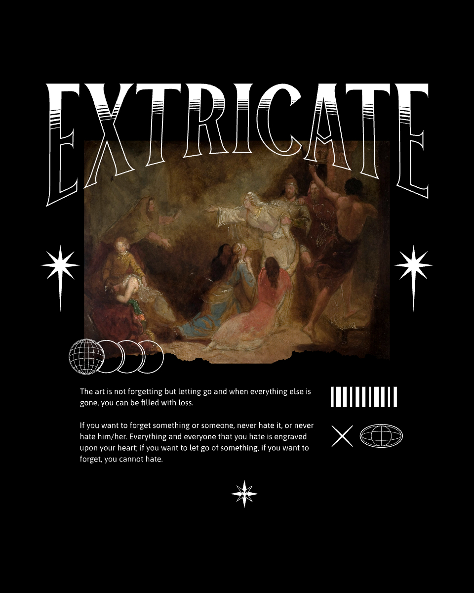 Classical portrait on a modern design for streetwear