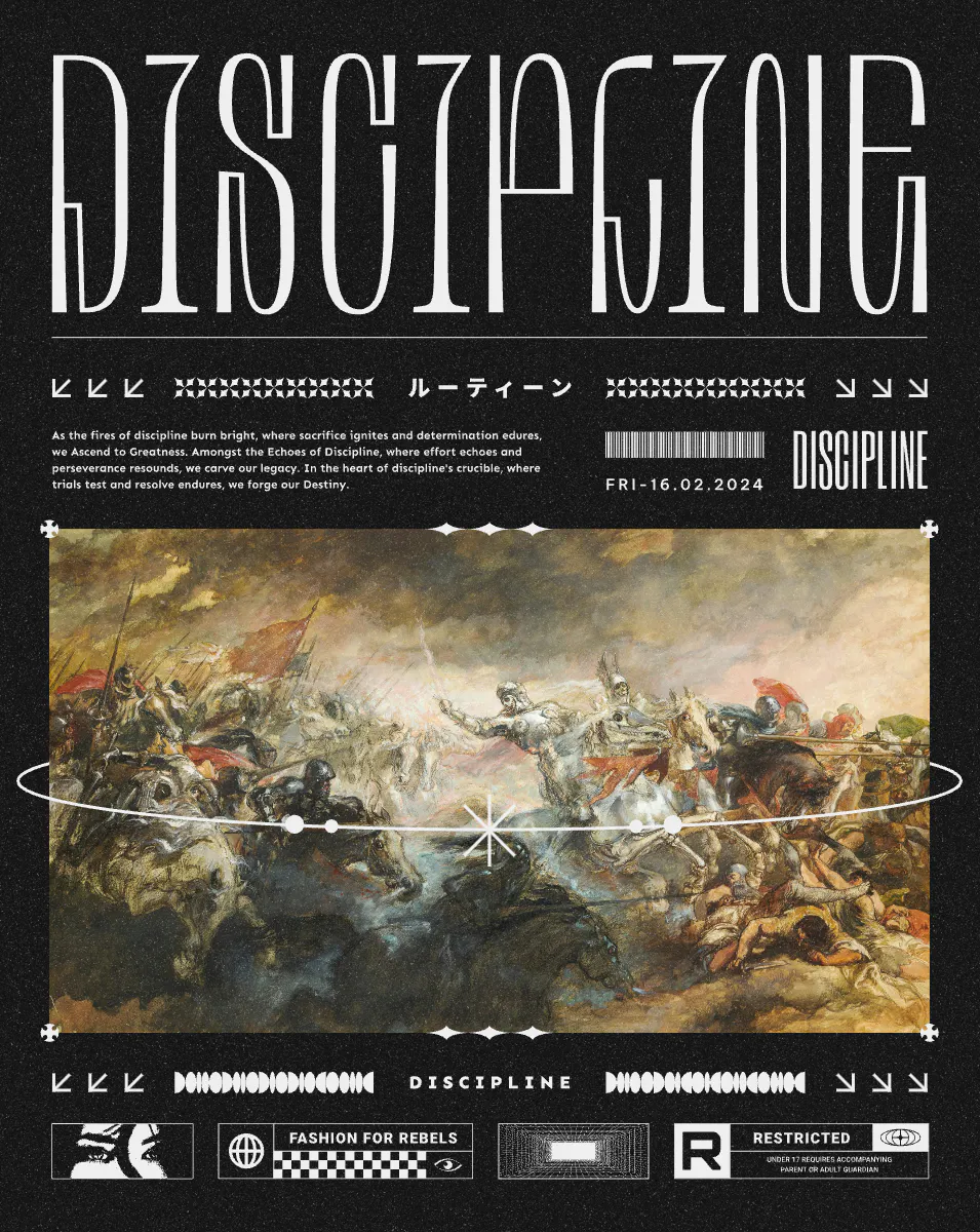 Classical art on a modern streetwear design