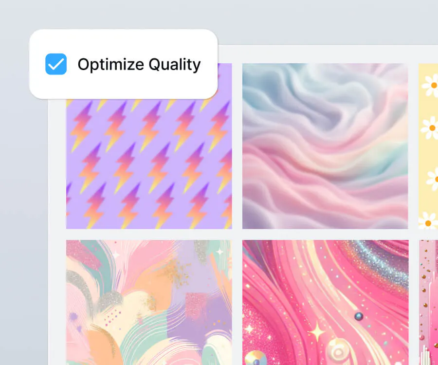 Ensure to optimize your quality before exporting your preppy aesthetic as part of your printed goods - Kittl