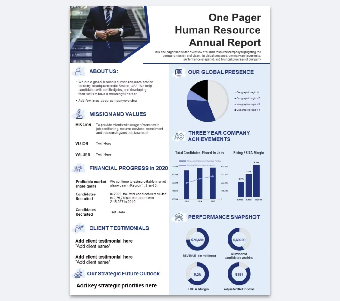business one-pager example