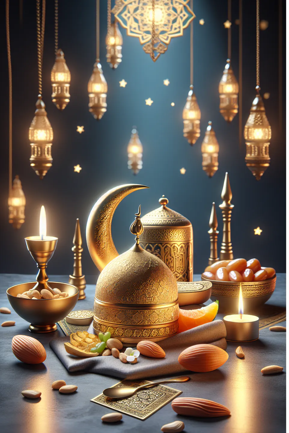 Eid Mubarak AI Image Generator Traditional decorations