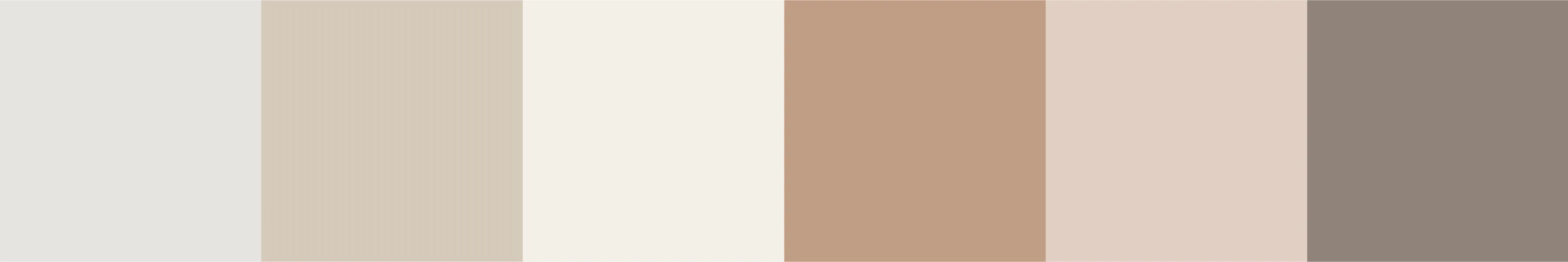 Japandi soft neutrals color palette