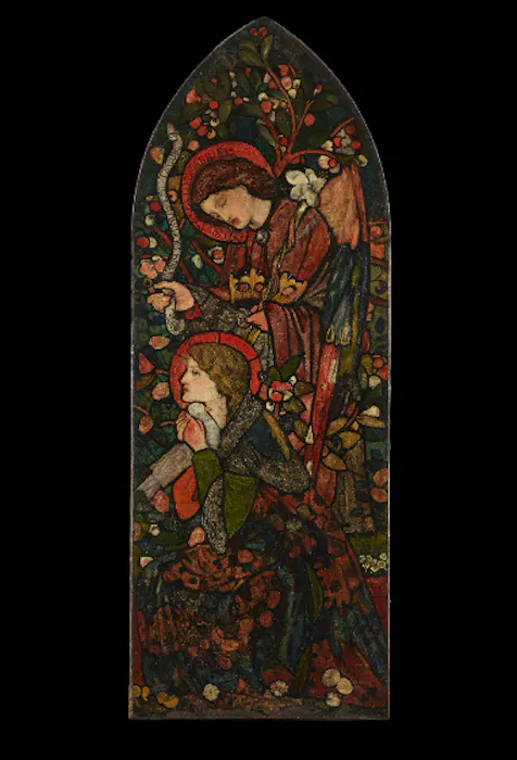 Free Good Friday photo of a stained glass inspired art - Kittl