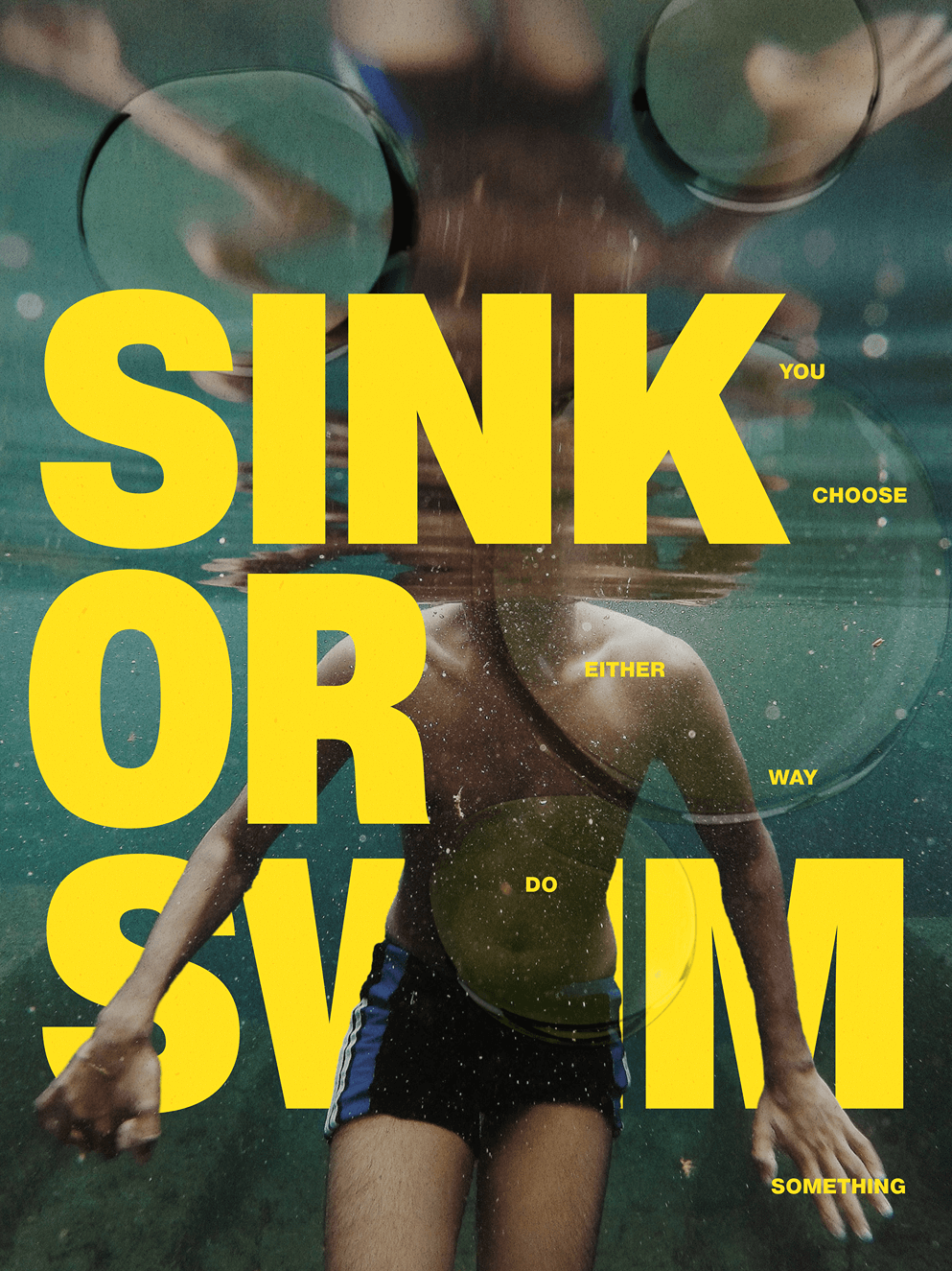 Sink-or-Swim poster by Kate Trofimova