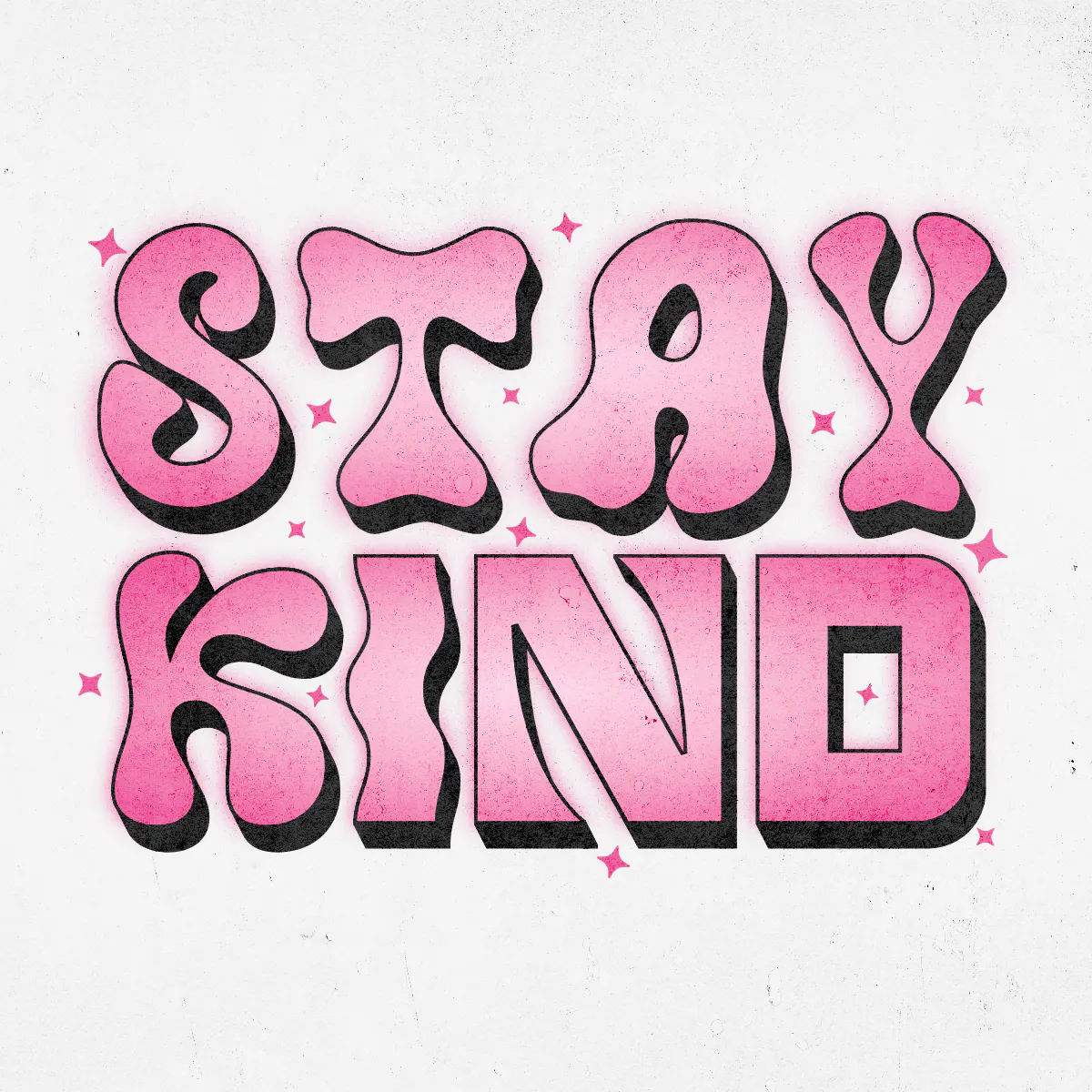 Stay kind Retro Groovy Shirt by Zarmeen
