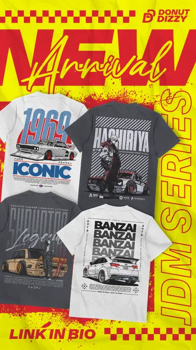 JDM Series New Arrival IG Custom Instagram Reel Cover Design - Kittl