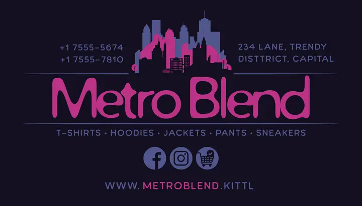 City Fashion Business card Card Design Template by Renato Gimenes - Kittl