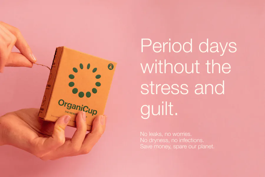 OrganiCup demonstrates empathy in design thinking – Understanding women's needs during their period as a base for their product- Kittl