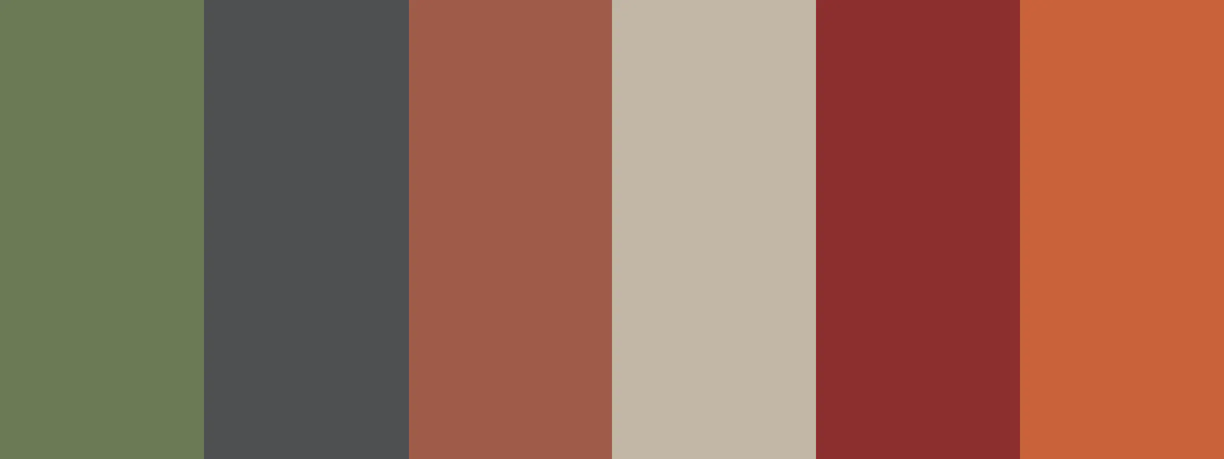 Color palettes for last of us designs