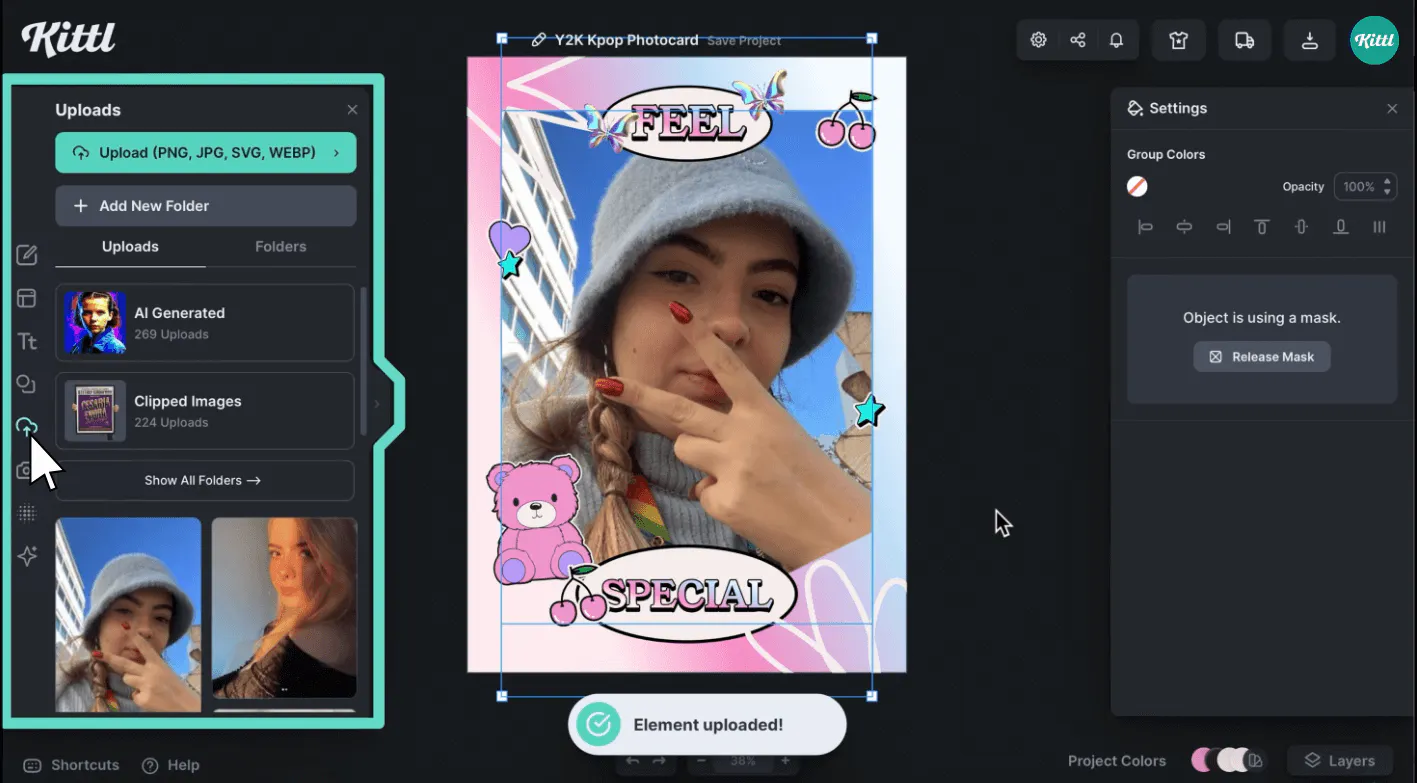 k-pop photocards maker tutorial-step 5