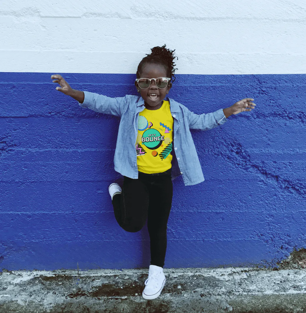 90s style shirt design for kids