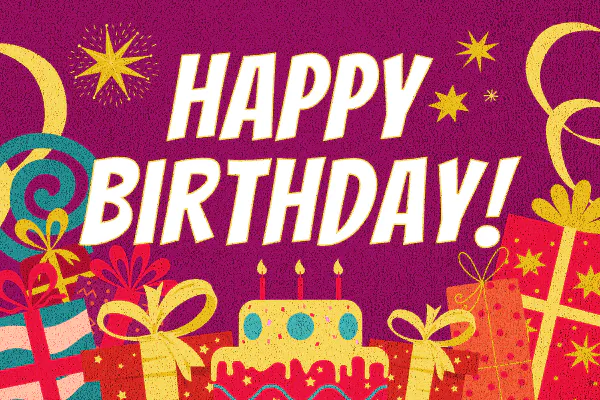 Fun & Colorful Happy Birthday Card