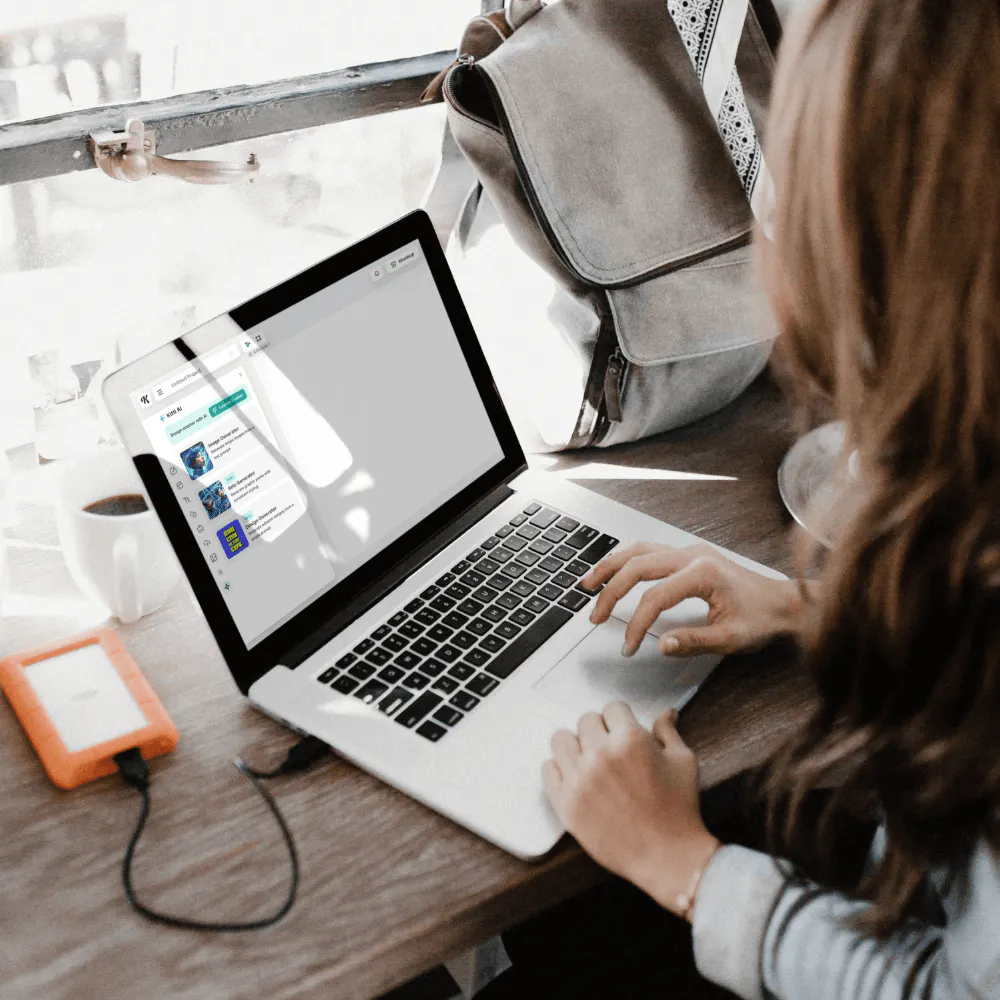 Women working with AI tools