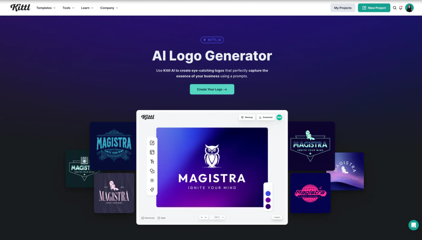 Kittl ai logo generator