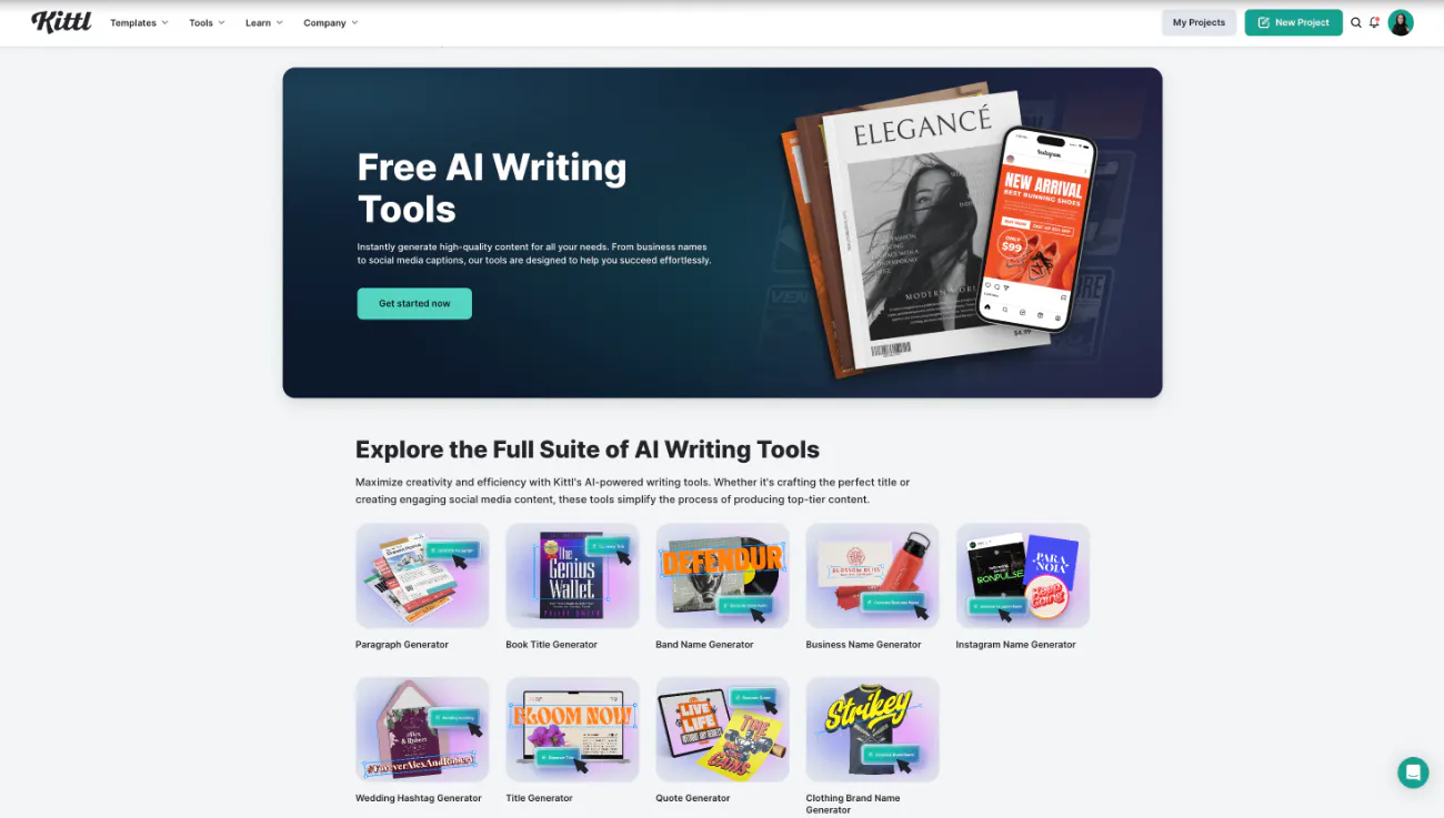 Kittl AI writing tool review