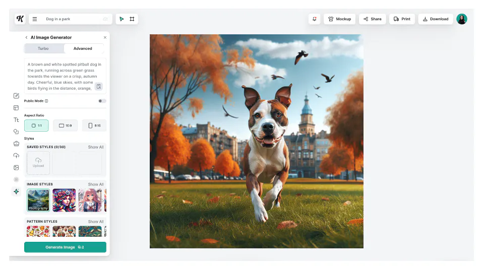 photo realistic AI prompt example