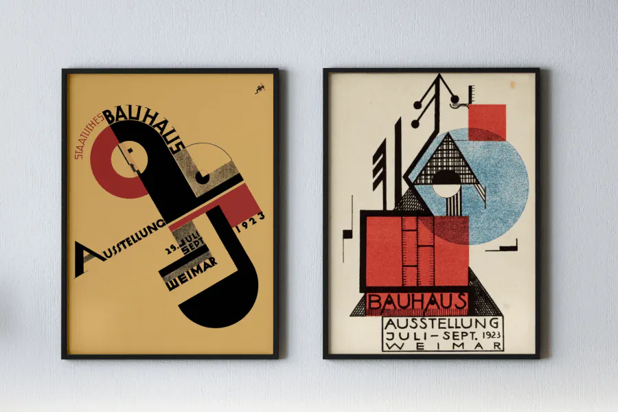 Bauhaus art examples by Kittl modern and traditional minimalist 