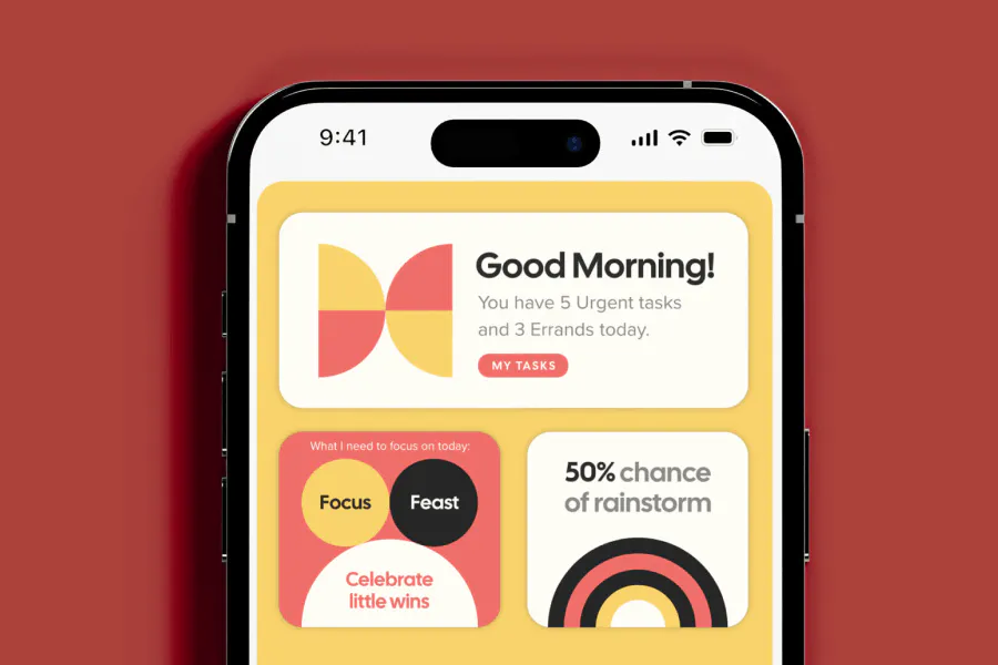 Bauhaus art in UI and application example