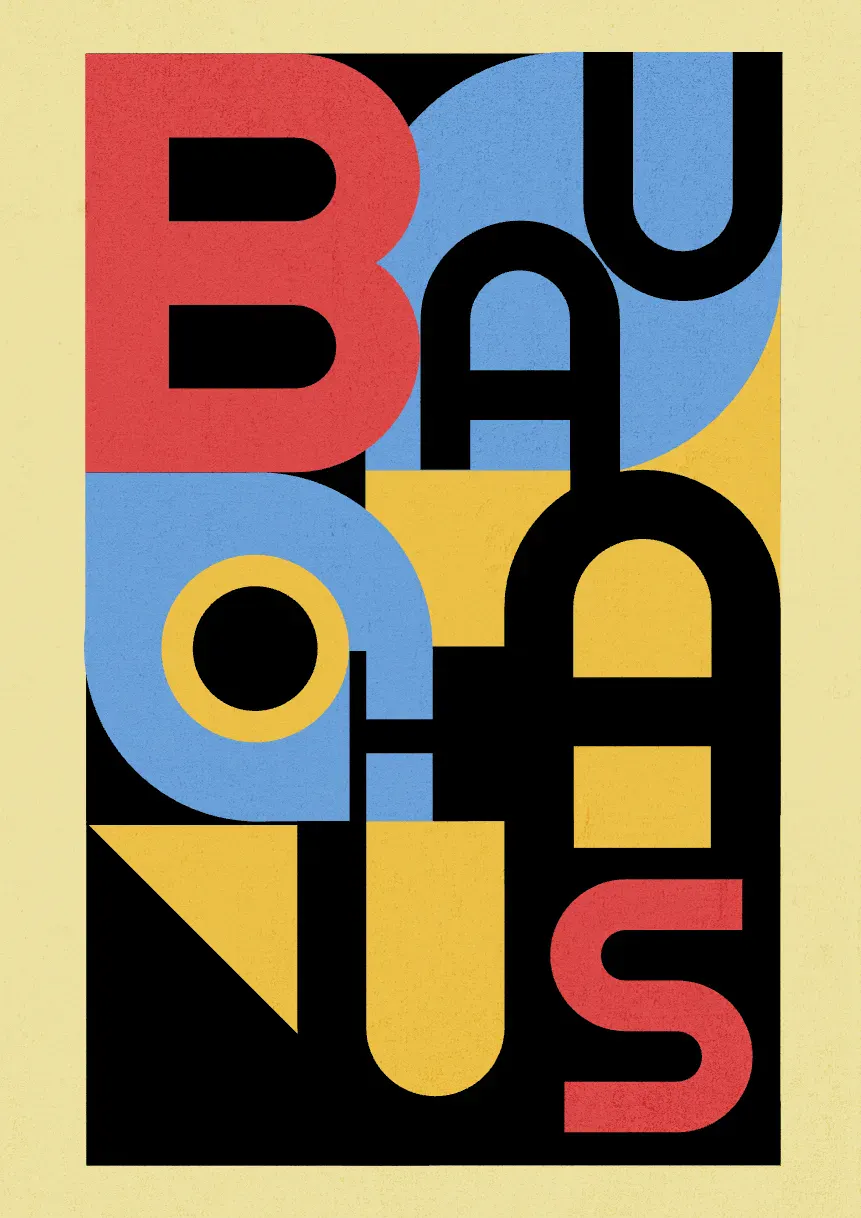 Bauhaus art principles design and bauhaus art templates by Kittl designers and Kittl community