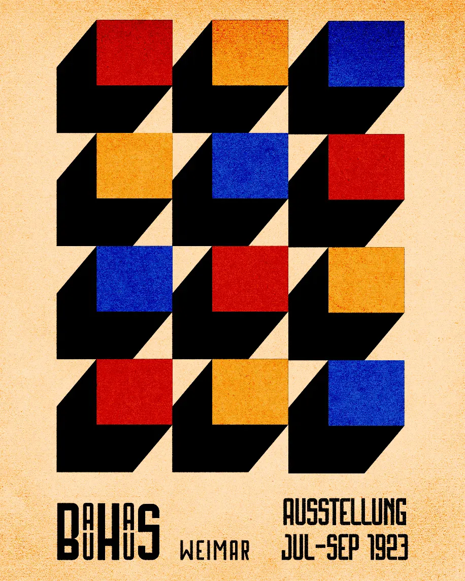 Bauhaus art principles design and bauhaus art templates by Kittl designers and Kittl community