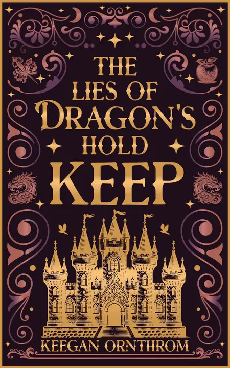 2. Dragon castle vintage fantasy novel book cover by Hannah Joy perfect for Harry Potter day- Kittl