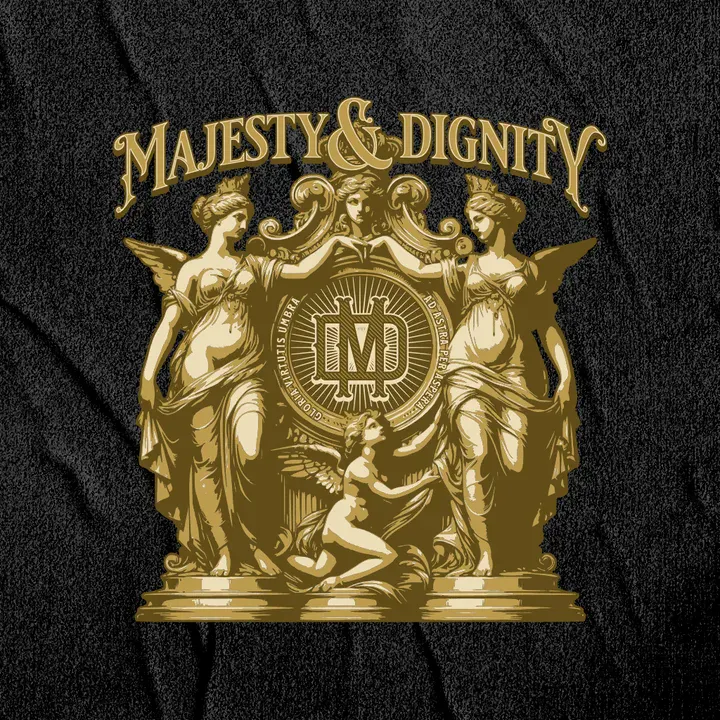 Majesty and dignity baroque t-shirt template  influenced by Baroque art - Kittl