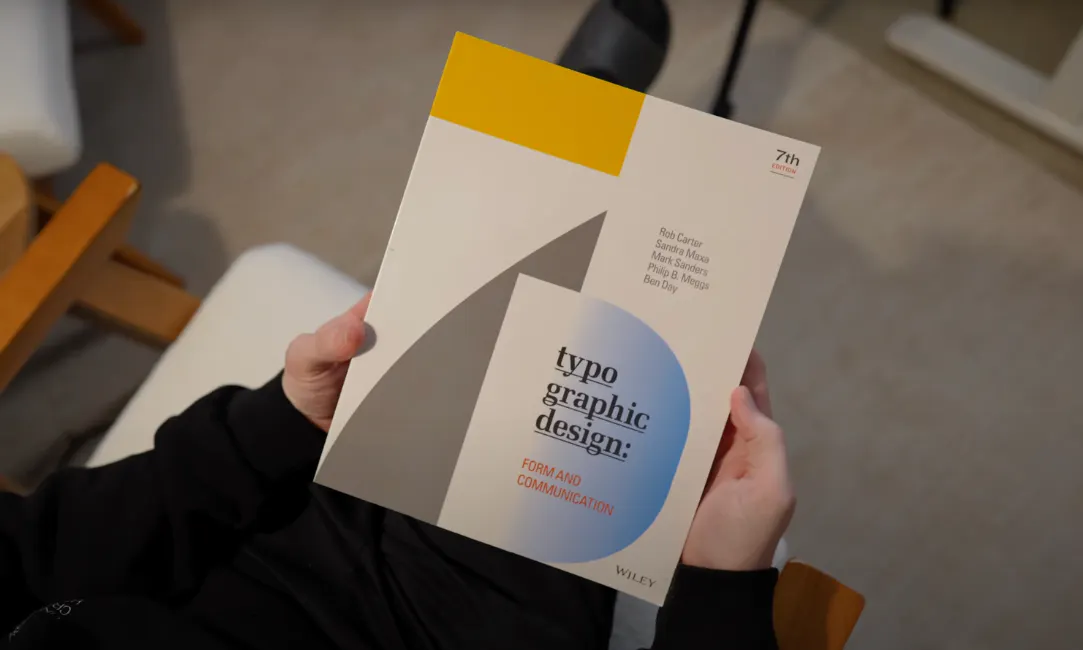 Typographic design book cover