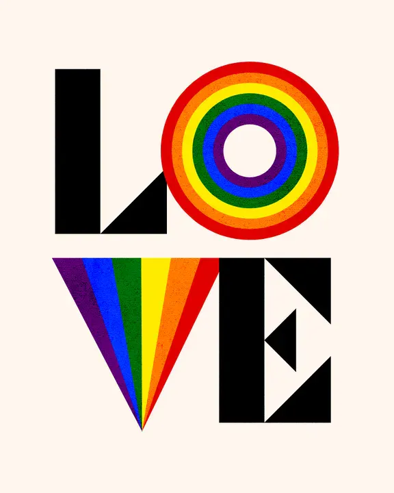 A bold T-shirt design featuring the word 'LOVE' in large, stylized, vintage-inspired typography, set against a clean, white solid background - Kittl