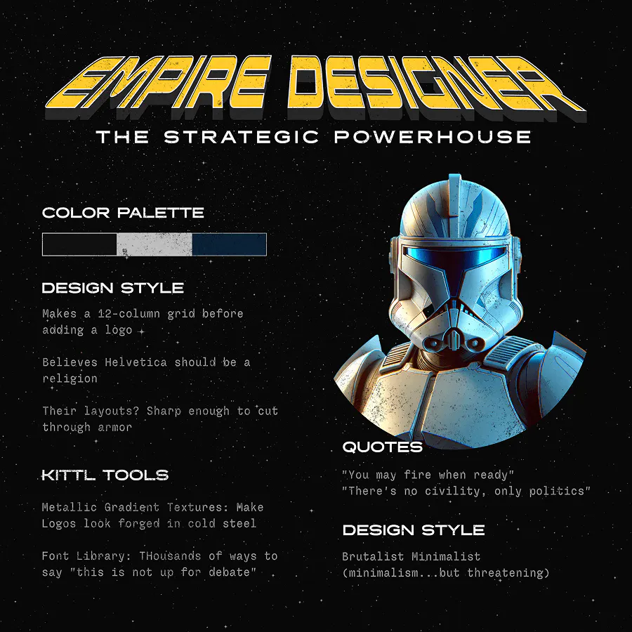 Star Wars empire designer type Star Wars Quiz Results