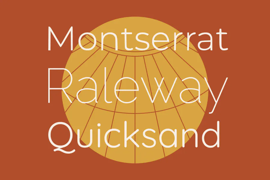 Boho Fonts you could find in Kittl in the Neutral Sans Serifs include Montserrat, Raleway, & Quicksand - Kittl