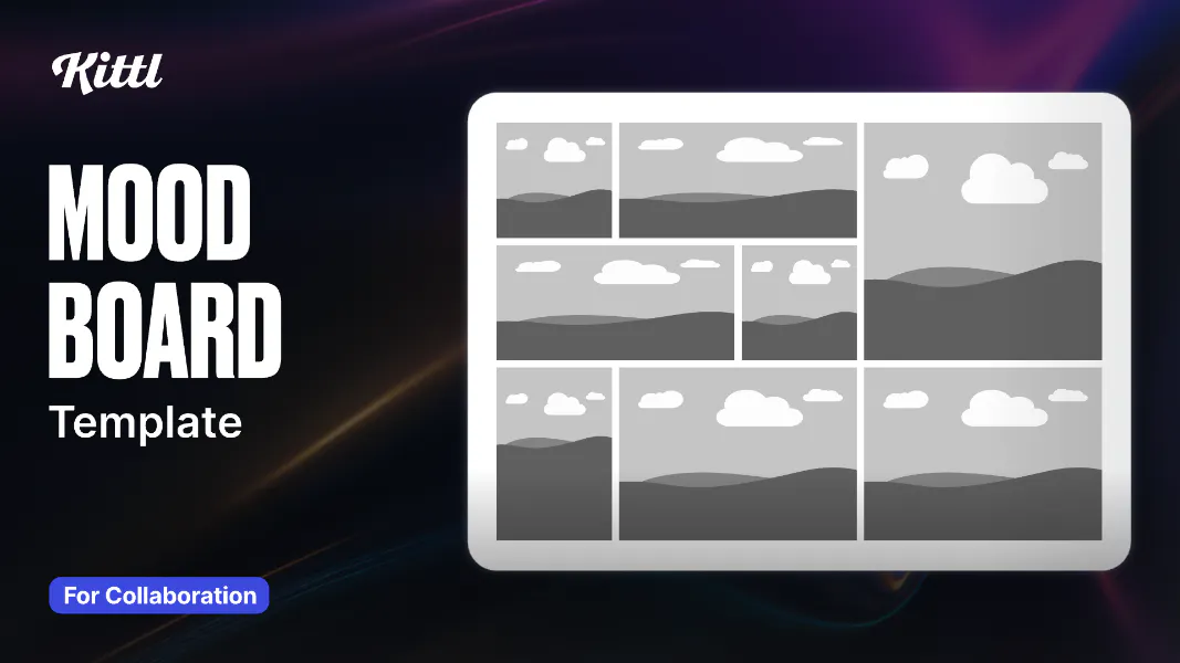 Mood Board Whiteboard Template