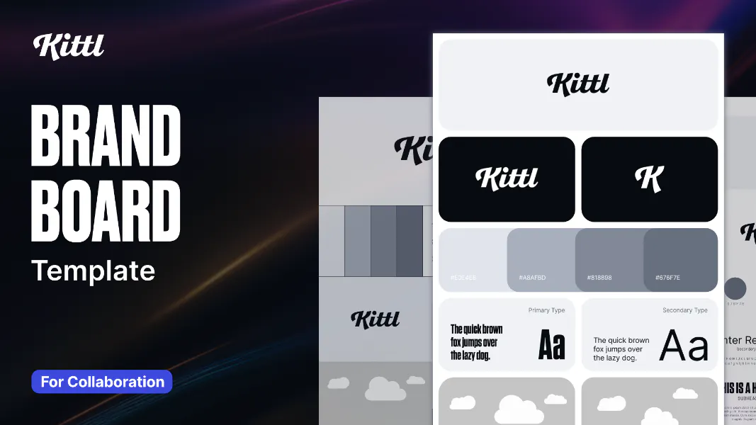 Brand Board Whiteboard Template