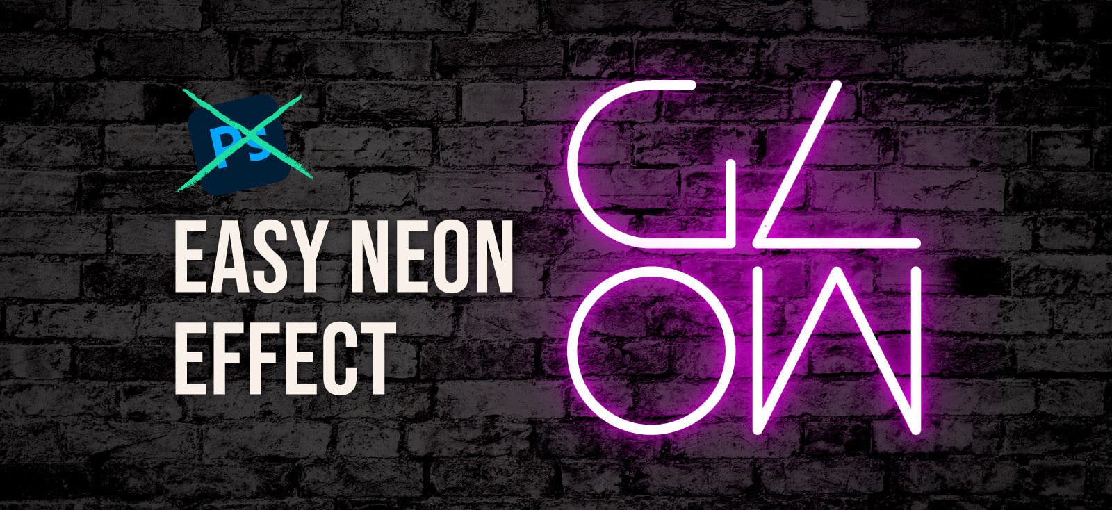 How To Easily Make Neon Text Effects Without Photoshop | kittl