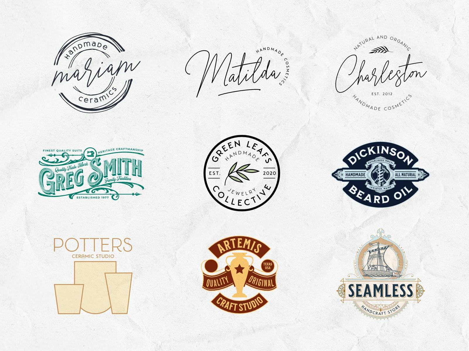 Customizable Logos for Small Handmade Product Businesses